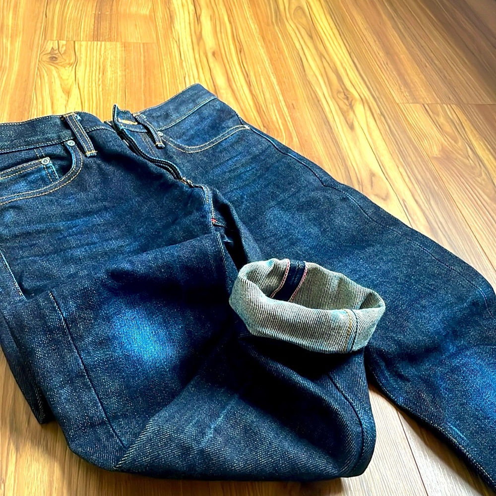 Gustin super heavy selvedge denim. 30w
